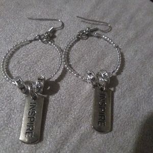 Hand made earrings , cute earrings , hoop earrings